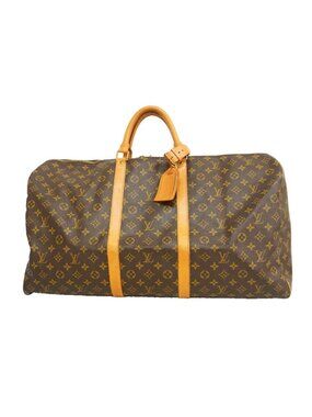 Louis Vuitton Boston Bag Monogram Keepall 60 Brown